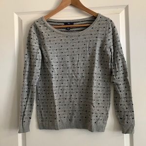 Gap gray stripped sweater